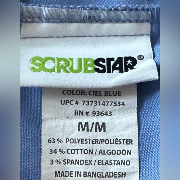 Ciel blue scrubs, size: M, draw string waist - Picture 3 of 3
